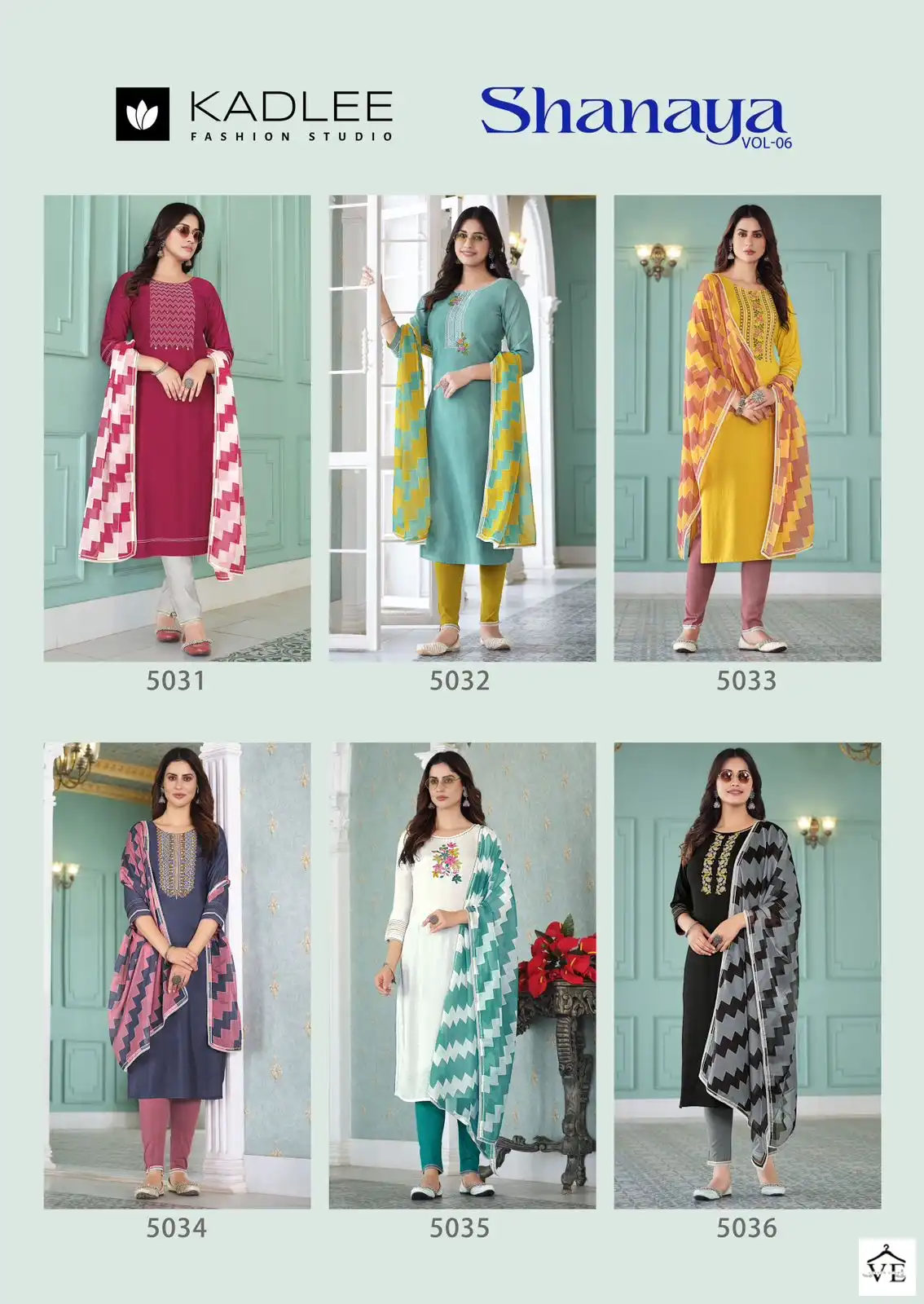 Kadlee Shanaya Vol 6 Rayon Weaving Wholesale Readymade Salwar Suit Catalog — Wholesale Salwar Suits, Kadlee Fashion Studio wholesale from Surat — view 6