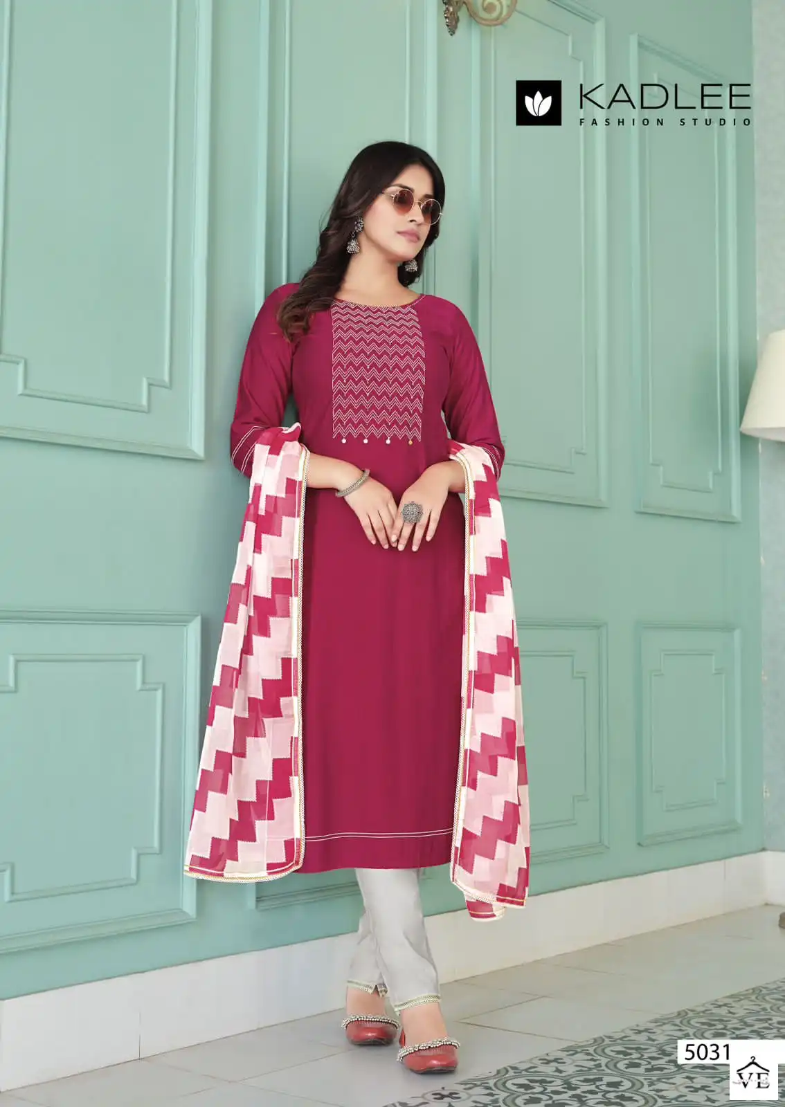 Kadlee Shanaya Vol 6 Rayon Weaving Wholesale Readymade Salwar Suit Catalog — Wholesale Salwar Suits, Kadlee Fashion Studio wholesale from Surat - Gallery Image 3