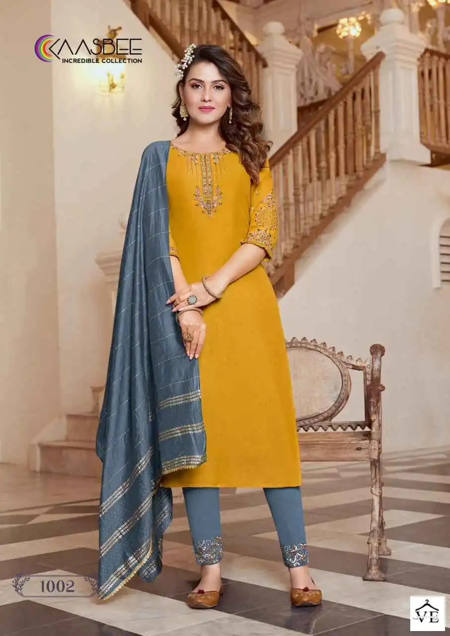 Vardan Ethnic Shanvi Chinon Wholesale Readymade Salwar Suit Catalog — Wholesale Salwar Suits, MPA wholesale from Surat - Gallery Image 3