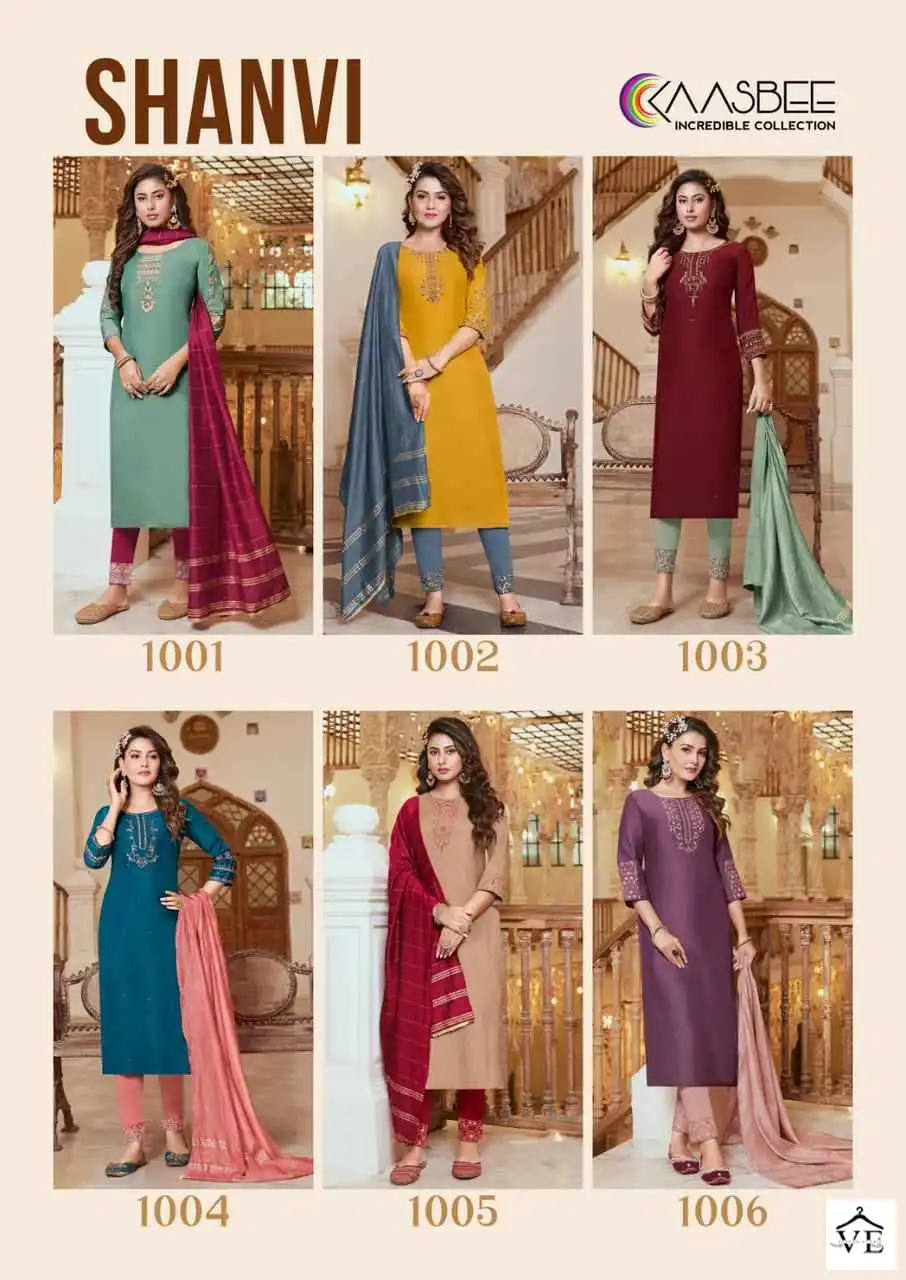 Vardan Ethnic Shanvi Chinon Wholesale Readymade Salwar Suit Catalog — Wholesale Salwar Suits, MPA wholesale from Surat — view 7