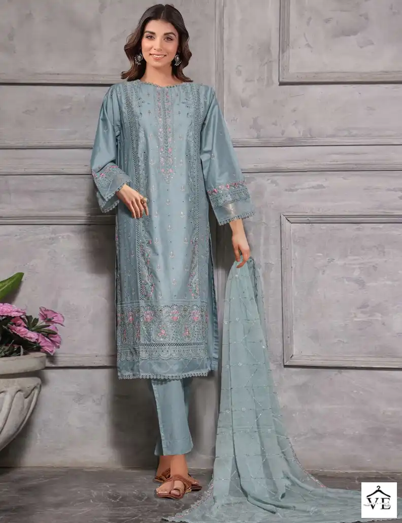 Sharaddha Bin Saeed Dhaggakari Collection Vol 2 Cotton Wholesale Pakistani Salwar Suit Catalog — Wholesale Salwar Suits, MPA wholesale from Surat — view 1