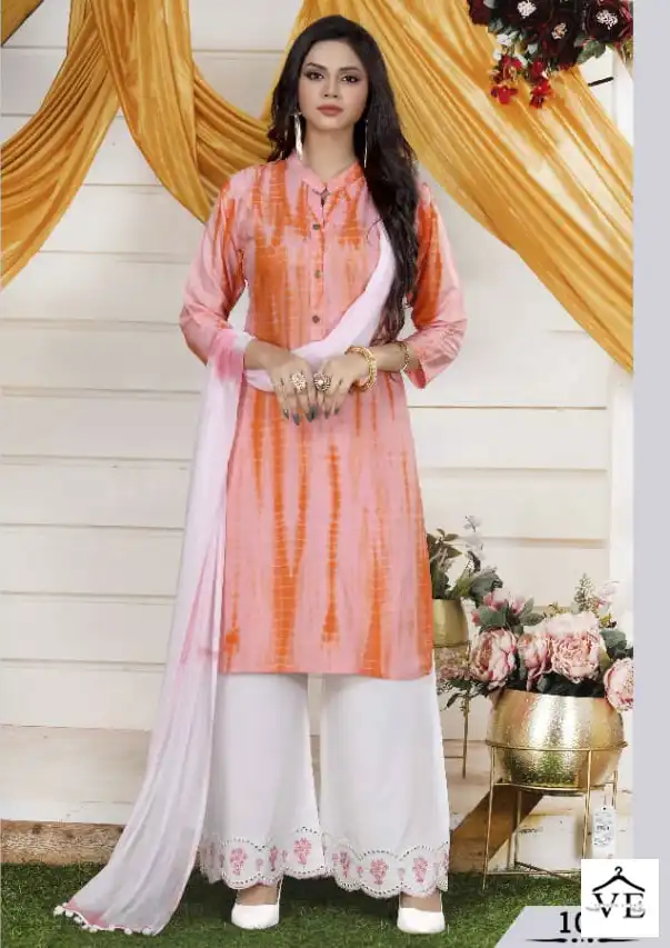 Manjeera Shibori Rayon Wholesale Readymade Salwar Suit Catalog — Wholesale Salwar Suits, MPA wholesale from Surat — view 8