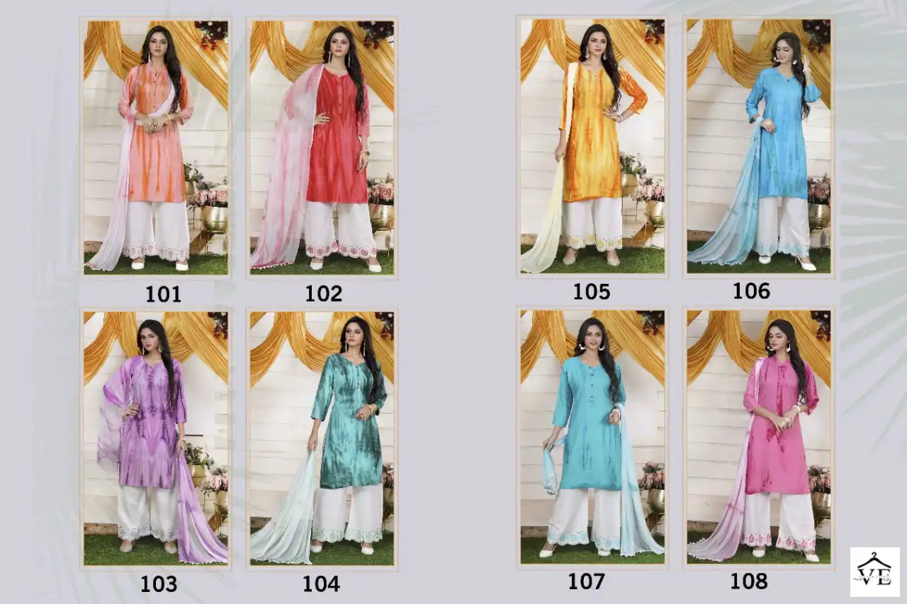 Manjeera Shibori Rayon Wholesale Readymade Salwar Suit Catalog — Wholesale Salwar Suits, MPA wholesale from Surat — view 9
