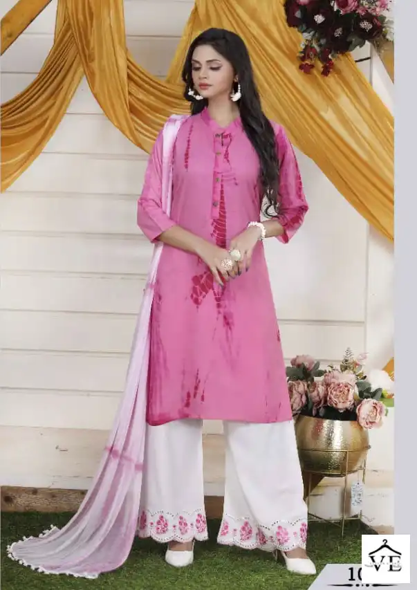 Manjeera Shibori Rayon Wholesale Readymade Salwar Suit Catalog — Wholesale Salwar Suits, MPA wholesale from Surat — view 3