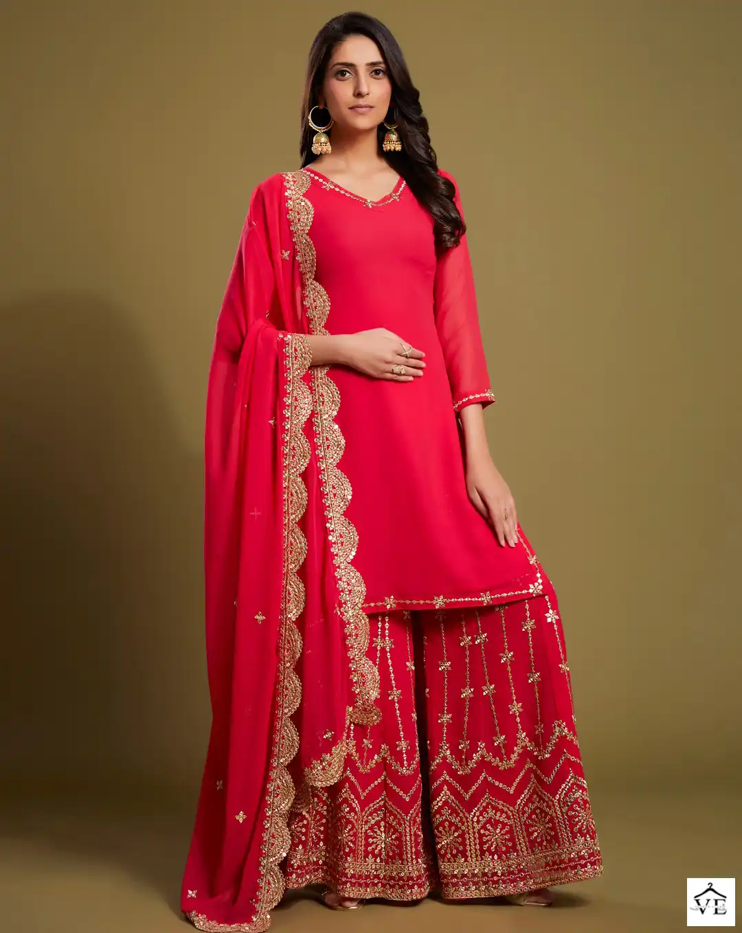 Arya Sing174 Georgette Wholesale Designer Readymade Salwar Suit Catalog — Wholesale Salwar Suits, MPA wholesale from Surat — view 1