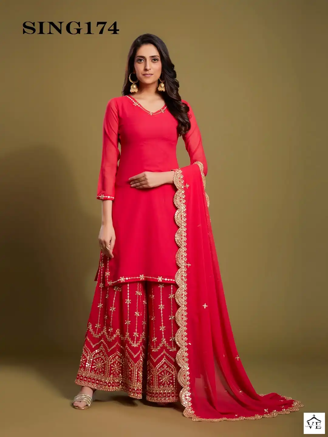 Arya Sing174 Georgette Wholesale Designer Readymade Salwar Suit Catalog — Wholesale Salwar Suits, MPA wholesale from Surat — view 7