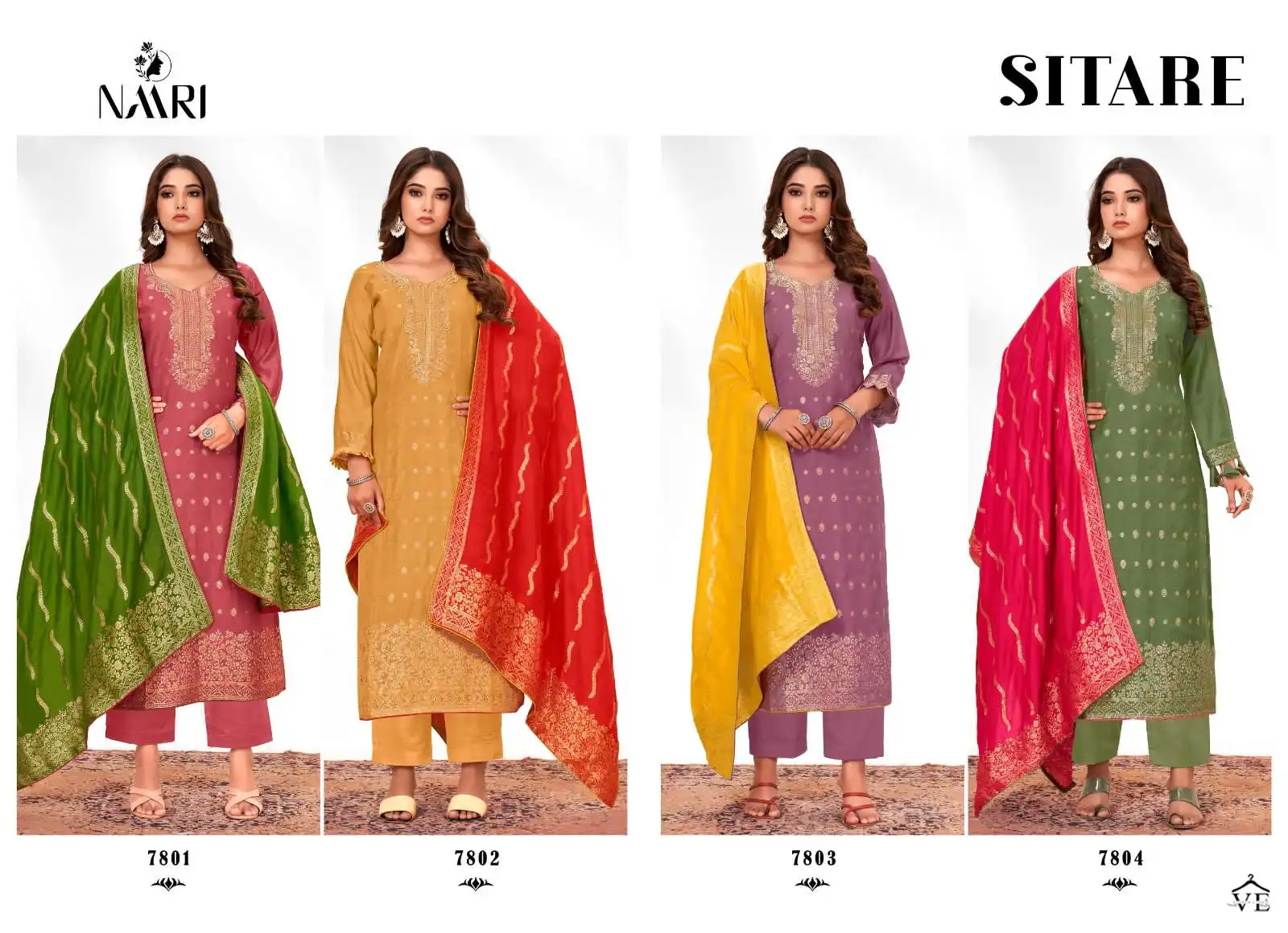 Naari Sitare Pure Muslin Wholesale Designer Salwar Suit Catalog — Wholesale Salwar Suits, MPA wholesale from Surat — view 5