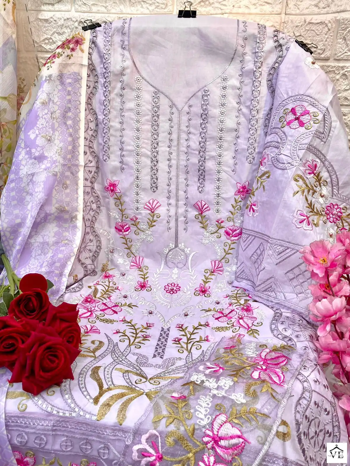 Vardan Ethnic Sn 1016 Lawn Wholesale Pakistani Salwar Suit Catalog — Wholesale Salwar Suits, MPA wholesale from Surat - Gallery Image 4