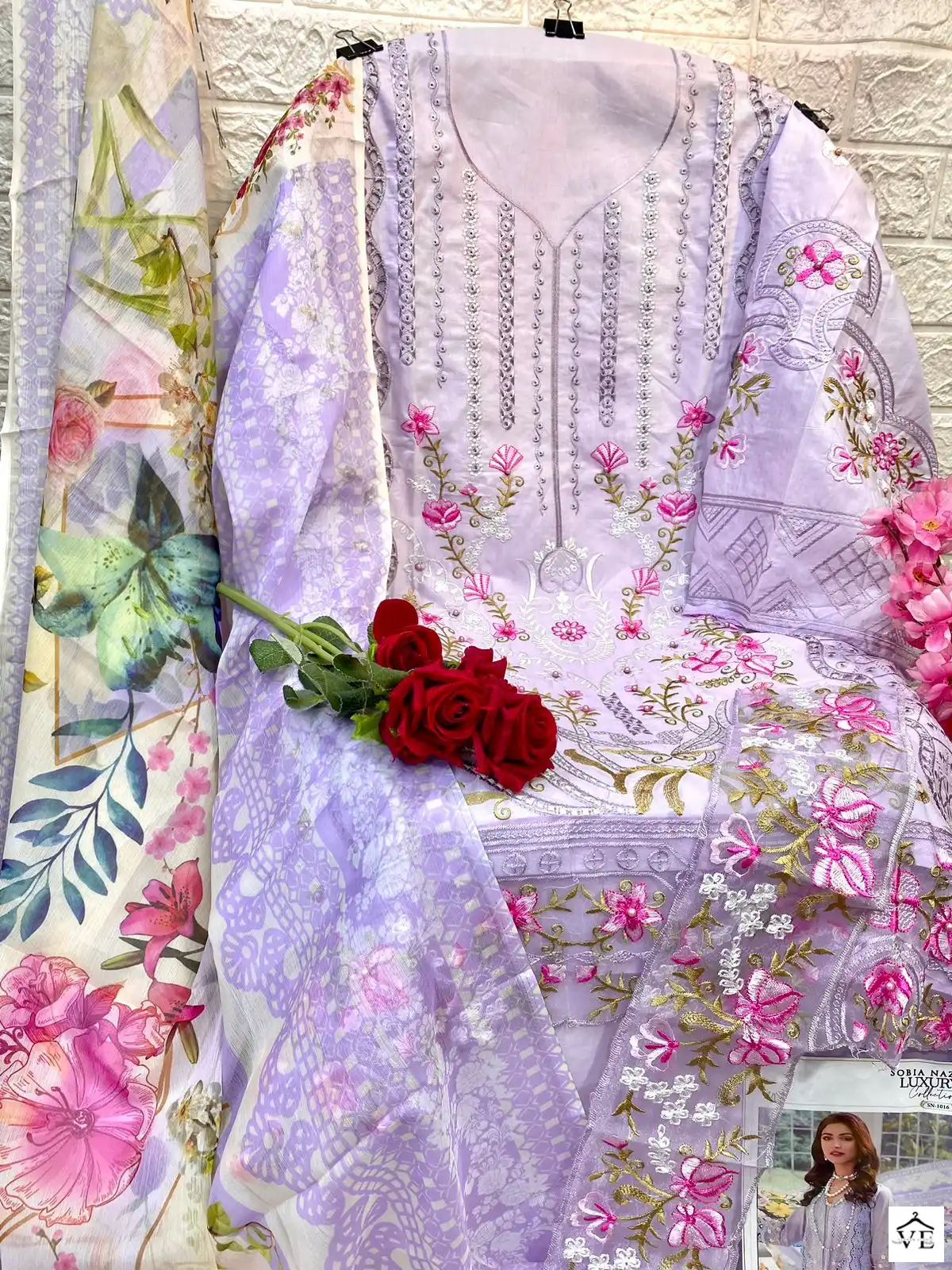 Vardan Ethnic Sn 1016 Lawn Wholesale Pakistani Salwar Suit Catalog — Wholesale Salwar Suits, MPA wholesale from Surat — view 5