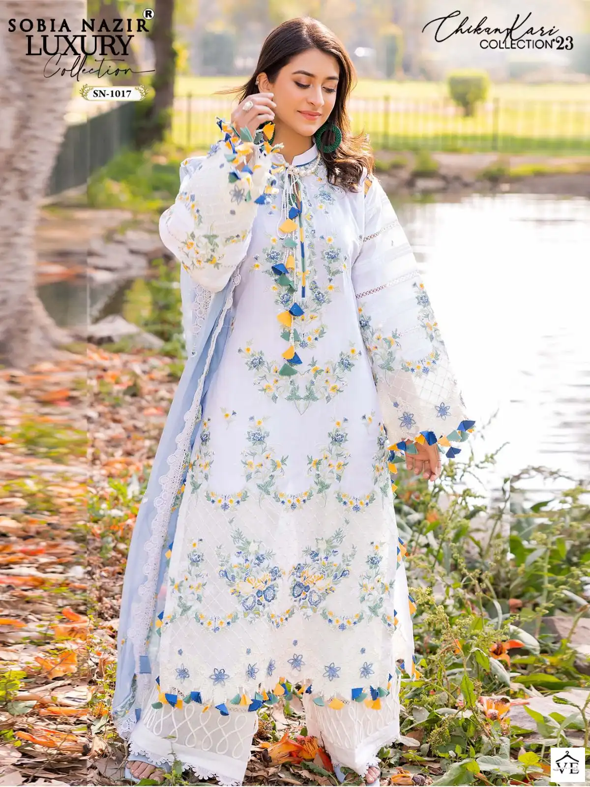 Vardan Ethnic Firdous Vol 1 Lawn Embroidered Wholesale Pakistani Salwar Suit Catalog — Wholesale Salwar Suits, MPA wholesale from Surat - Gallery Image 2