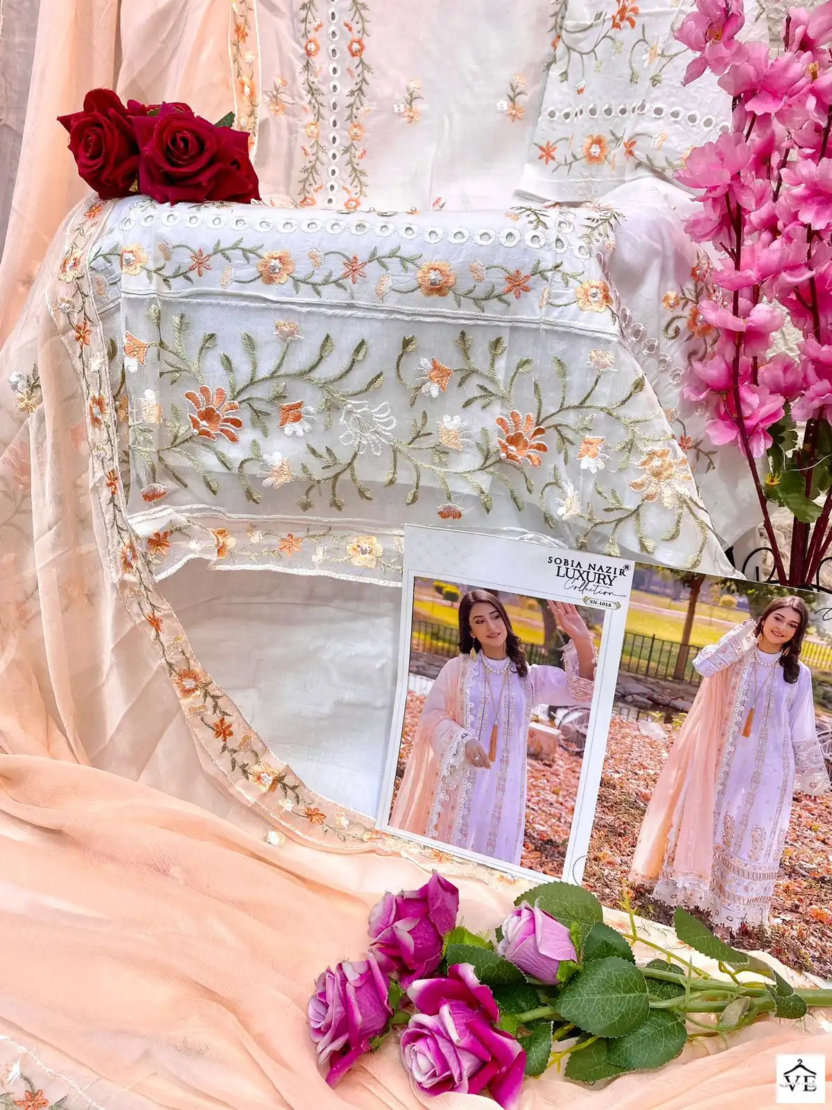 Vardan Ethnic Firdous Vol 1 Lawn Embroidered Wholesale Pakistani Salwar Suit Catalog — Wholesale Salwar Suits, MPA wholesale from Surat - Gallery Image 10