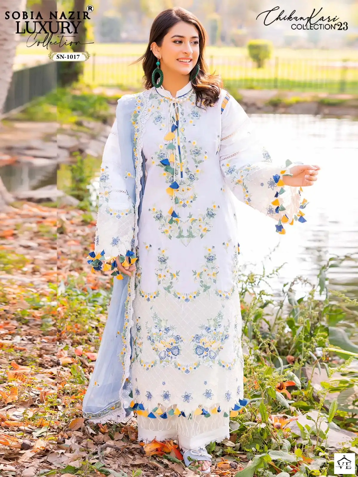 Vardan Ethnic Firdous Vol 1 Lawn Embroidered Wholesale Pakistani Salwar Suit Catalog — Wholesale Salwar Suits, MPA wholesale from Surat - Gallery Image 3