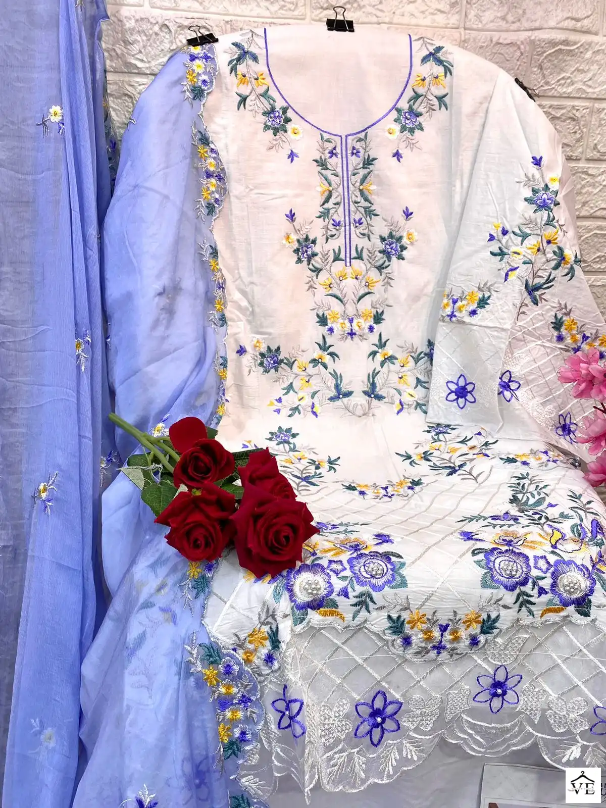 Vardan Ethnic Firdous Vol 1 Lawn Embroidered Wholesale Pakistani Salwar Suit Catalog — Wholesale Salwar Suits, MPA wholesale from Surat - Gallery Image 6