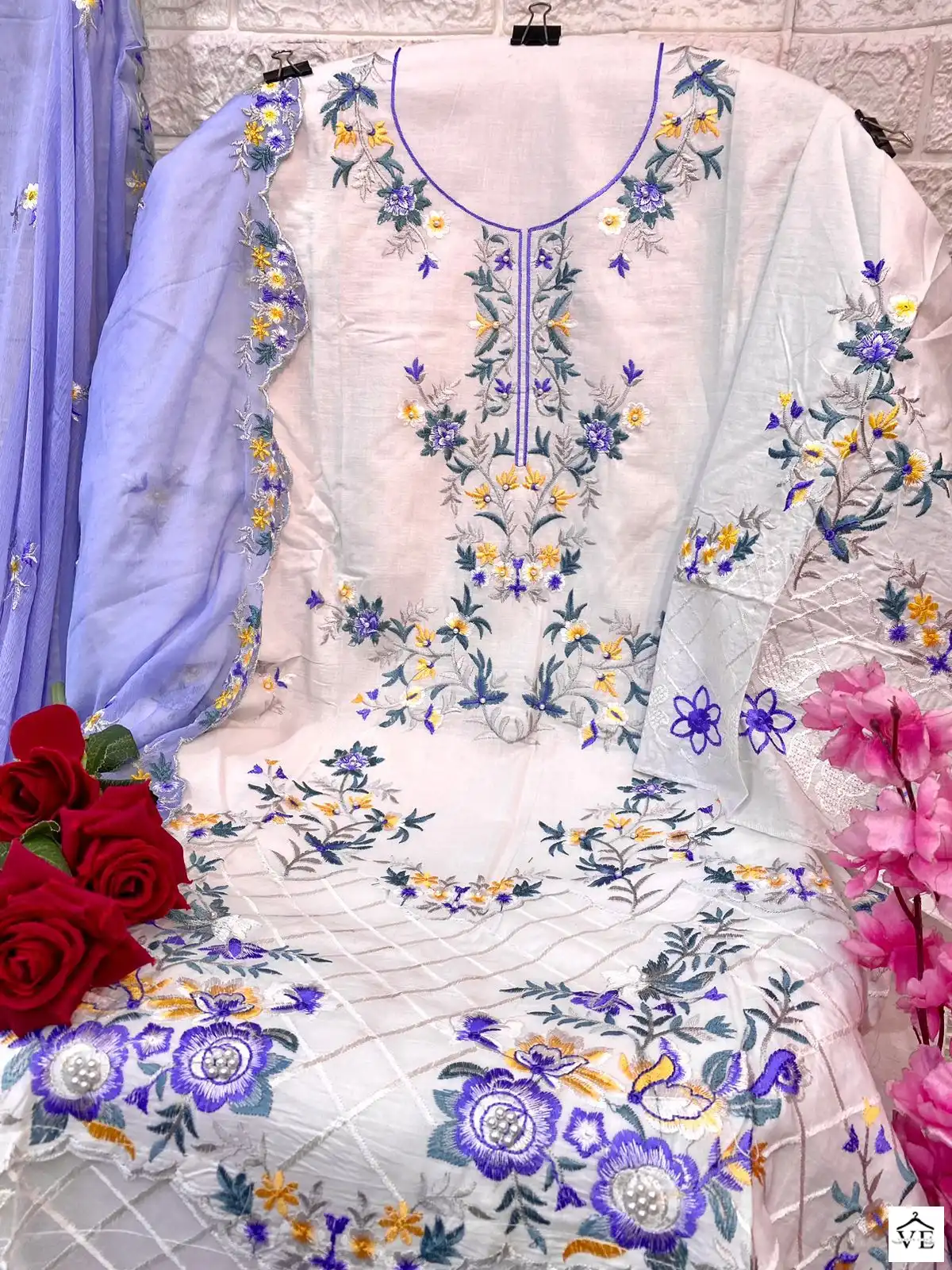 Vardan Ethnic Firdous Vol 1 Lawn Embroidered Wholesale Pakistani Salwar Suit Catalog — Wholesale Salwar Suits, MPA wholesale from Surat - Gallery Image 7