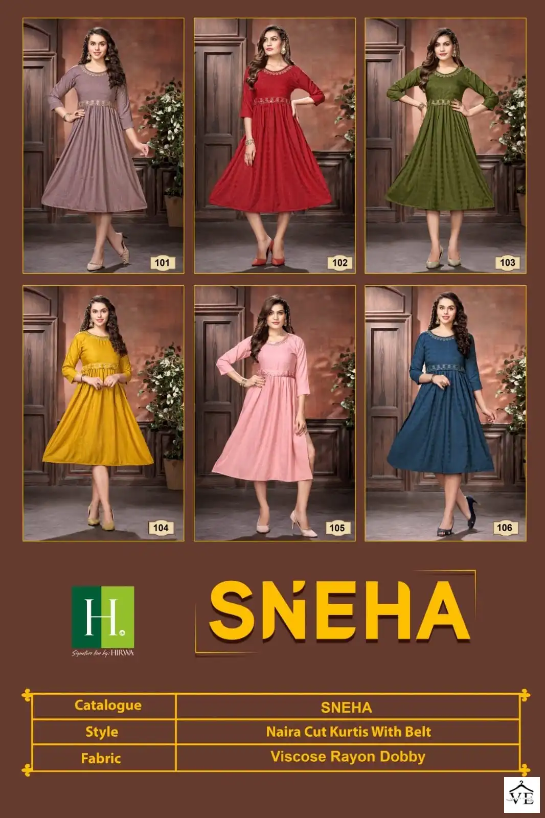 Hirwa Sneha Viscose Rayon Wholesale Long Kurtis Catalog — Wholesale Kurtis, MPA wholesale from Surat — view 7