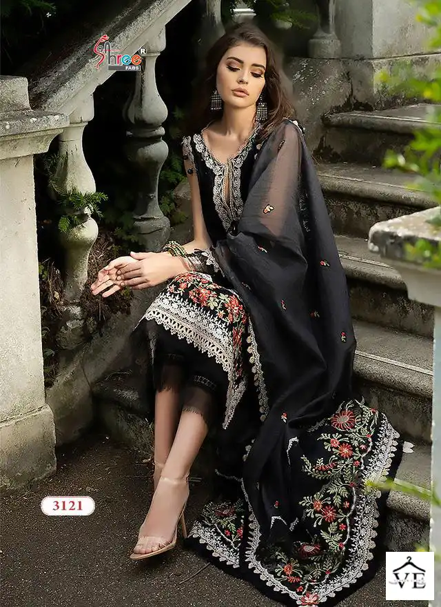 Shree Fabs Sobia Nazir Embroidered Collection Cotton Wholesale Pakistani Salwar Suit Catalog — Wholesale Salwar Suits, MPA wholesale from Surat — view 5
