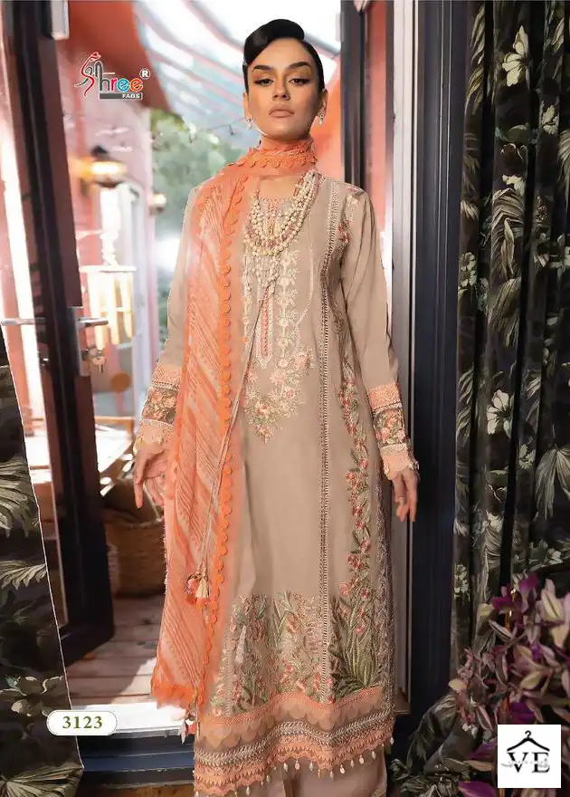 Shree Fabs Sobia Nazir Embroidered Collection Cotton Wholesale Pakistani Salwar Suit Catalog — Wholesale Salwar Suits, MPA wholesale from Surat — view 6