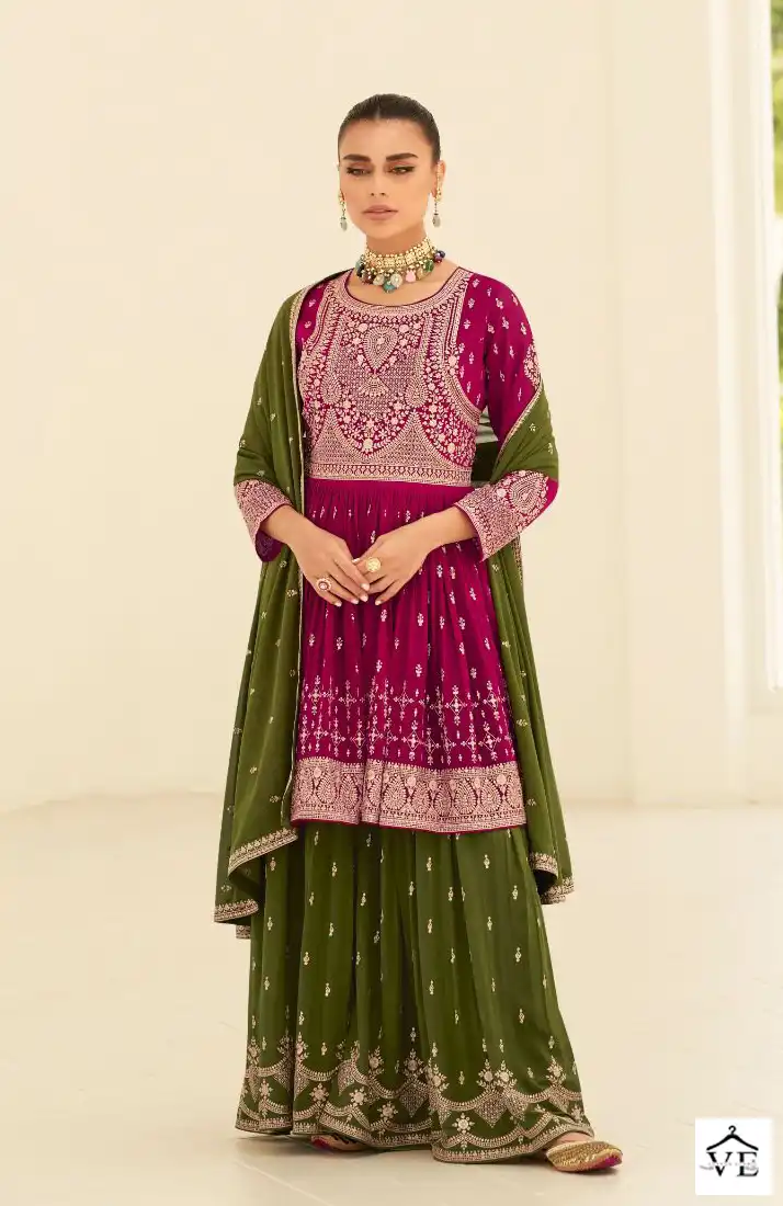 Aashirwad Somya Georgette Wholesale Designer Readymade Salwar Suit Catalog — Wholesale Salwar Suits, Aashirwad Creation wholesale from Surat - Gallery Image 2