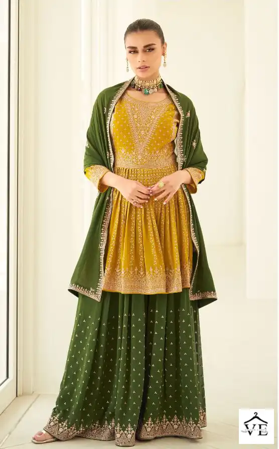Aashirwad Somya Georgette Wholesale Designer Readymade Salwar Suit Catalog — Wholesale Salwar Suits, Aashirwad Creation wholesale from Surat - Gallery Image 4