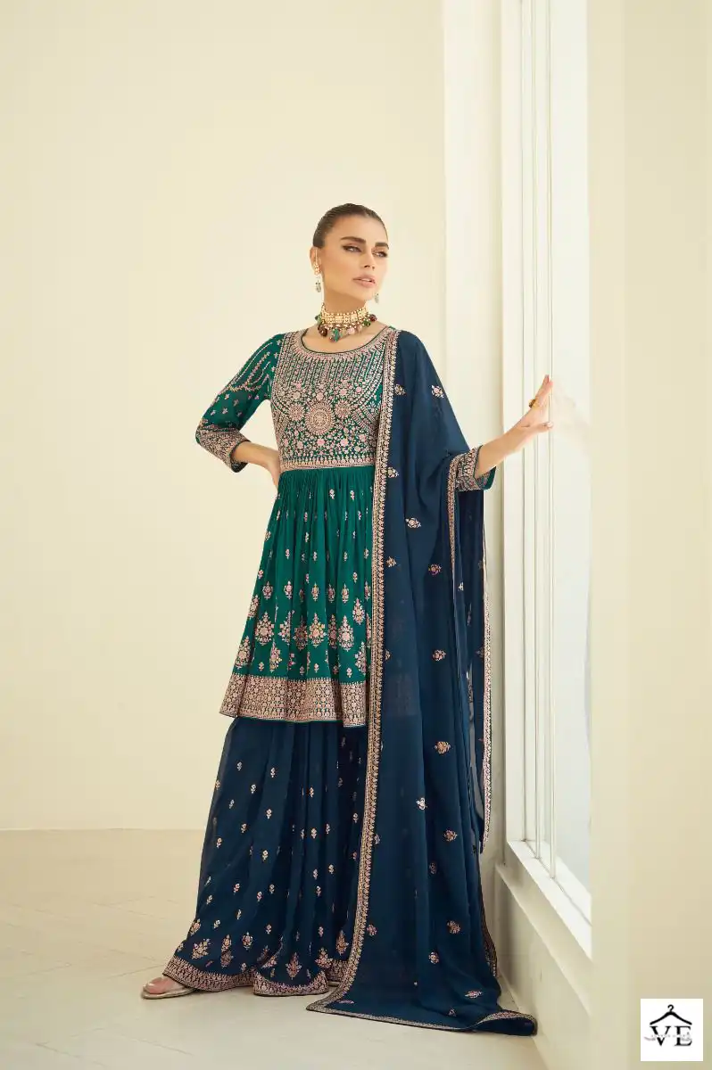Aashirwad Somya Georgette Wholesale Designer Readymade Salwar Suit Catalog — Wholesale Salwar Suits, Aashirwad Creation wholesale from Surat - Gallery Image 5