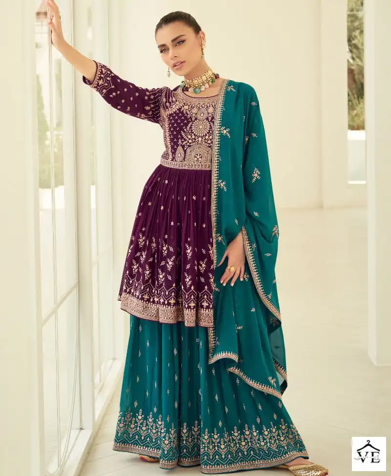 Aashirwad Somya Georgette Wholesale Designer Readymade Salwar Suit Catalog — Wholesale Salwar Suits, Aashirwad Creation wholesale from Surat — view 1