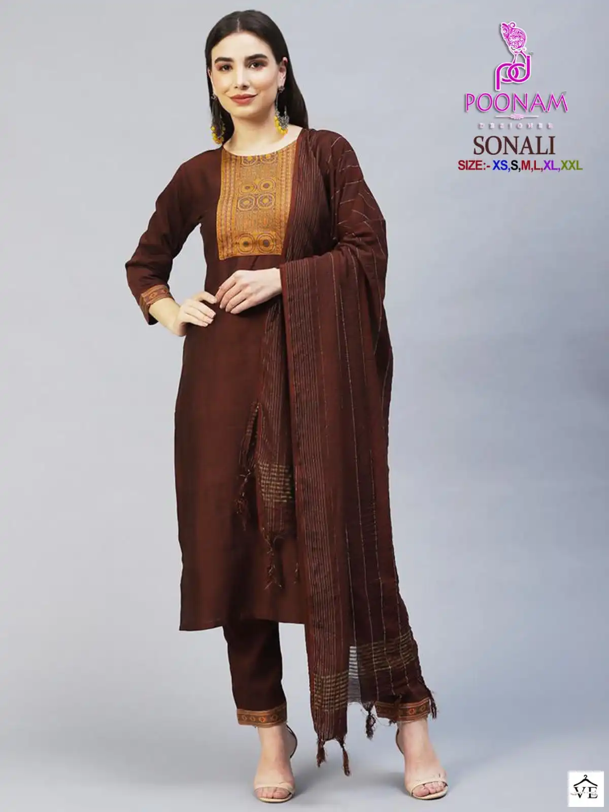 Poonam Designer Sonali Cotton Blend Wholesale Readymade Salwar Suit Catalog — Wholesale Salwar Suits, MPA wholesale from Surat - Gallery Image 2