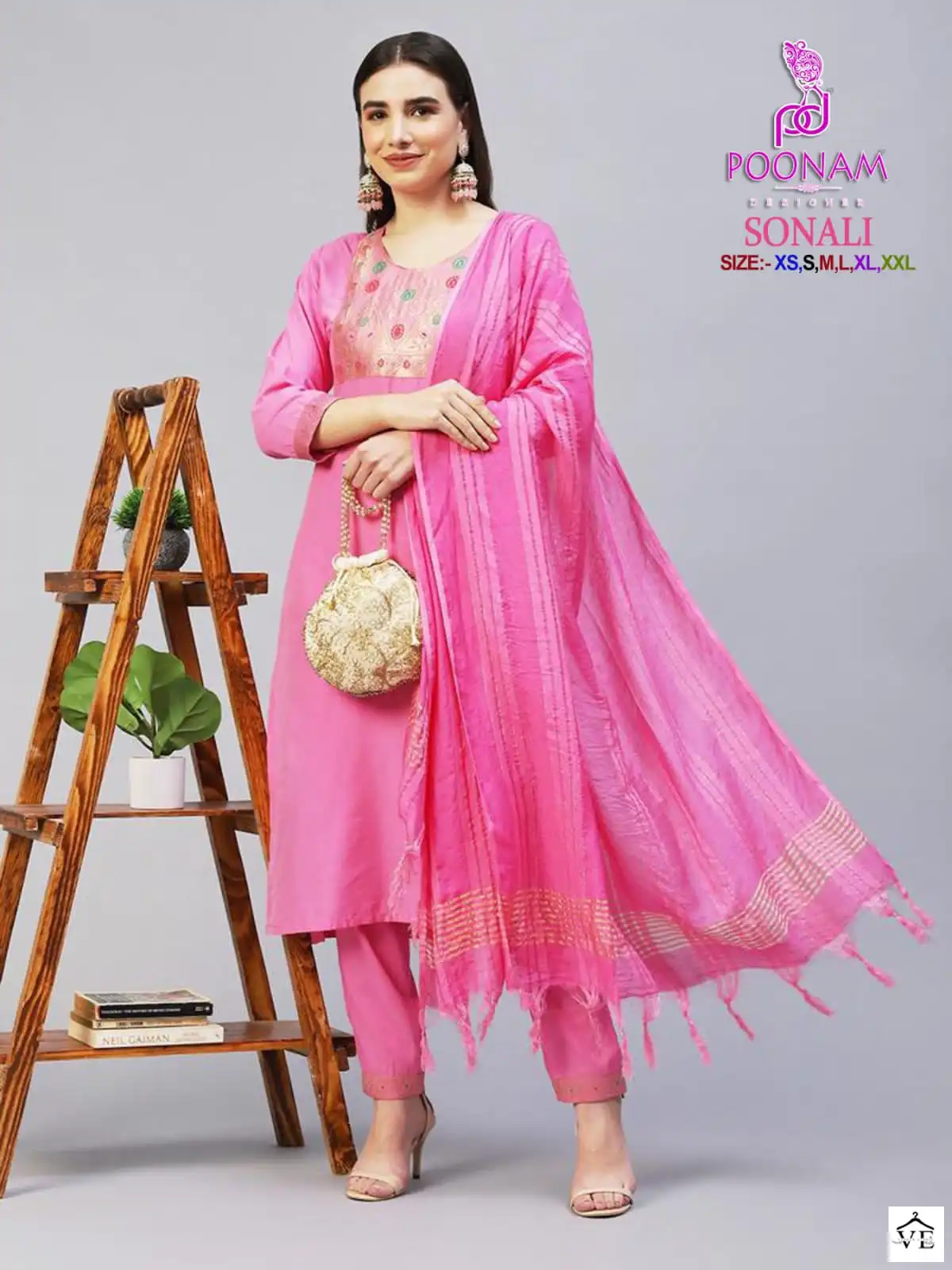 Poonam Designer Sonali Cotton Blend Wholesale Readymade Salwar Suit Catalog — Wholesale Salwar Suits, MPA wholesale from Surat - Gallery Image 3