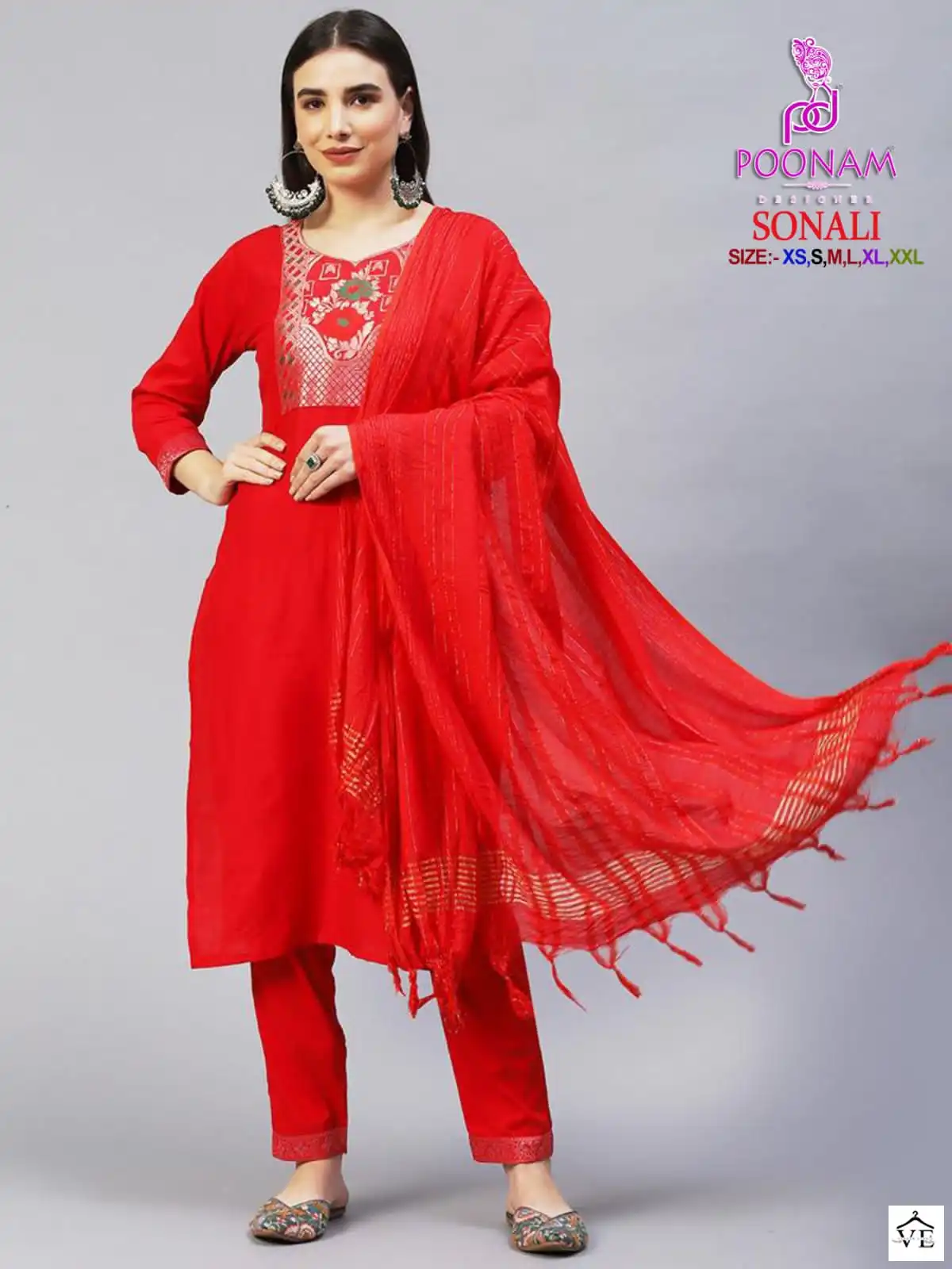 Poonam Designer Sonali Cotton Blend Wholesale Readymade Salwar Suit Catalog — Wholesale Salwar Suits, MPA wholesale from Surat - Gallery Image 4
