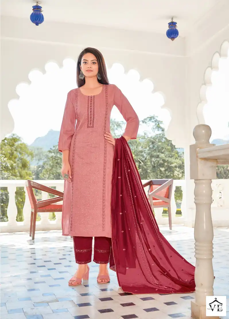 Hariyaali Srivalli Vol 5 Star Stripe Viscose Wholesale Readymade Salwar Suit Catalog — Wholesale Salwar Suits, MPA wholesale from Surat — view 4
