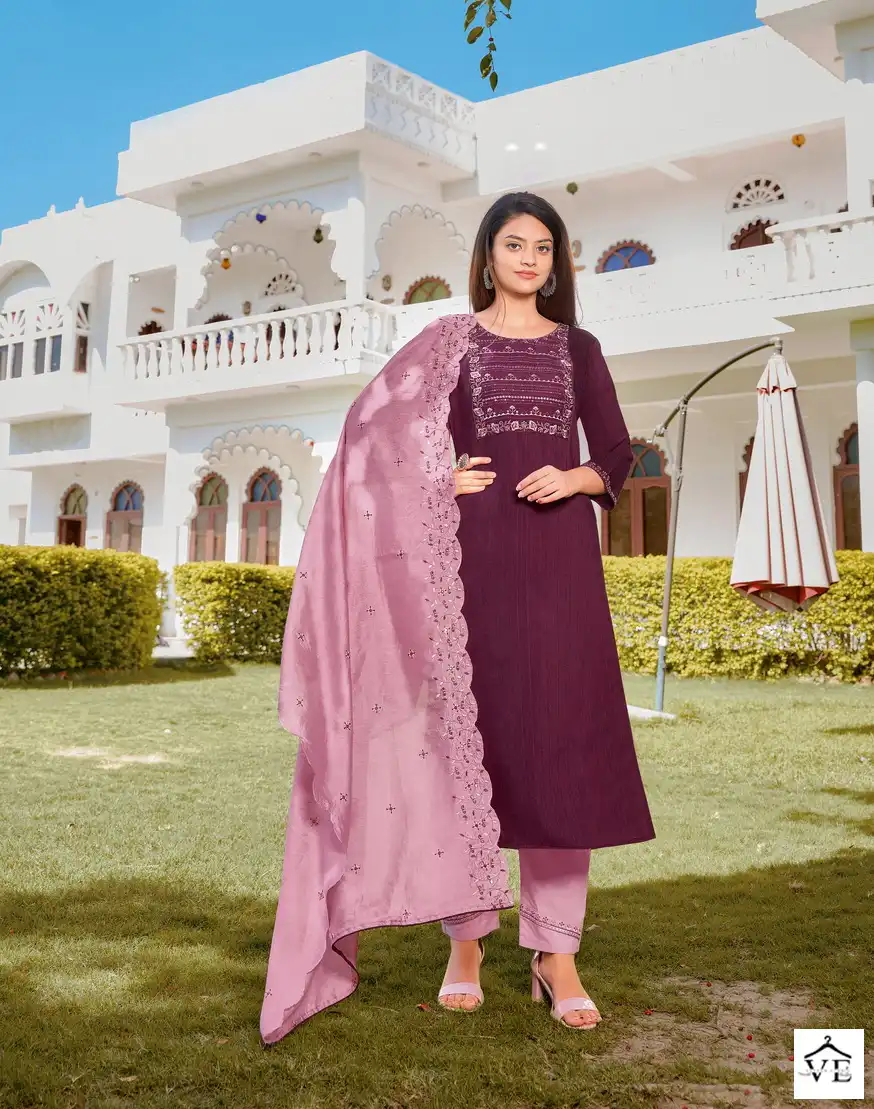 Hariyaali Srivalli Vol 5 Star Stripe Viscose Wholesale Readymade Salwar Suit Catalog — Wholesale Salwar Suits, MPA wholesale from Surat — view 5