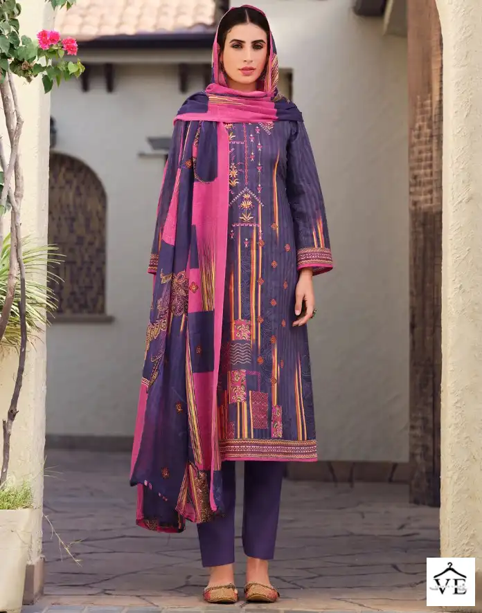 Belliza Designer Shaheena Cotton Wholesale Pakistani Salwar Suit Catalog — Wholesale Salwar Suits, Belliza Designer wholesale from Surat — view 1
