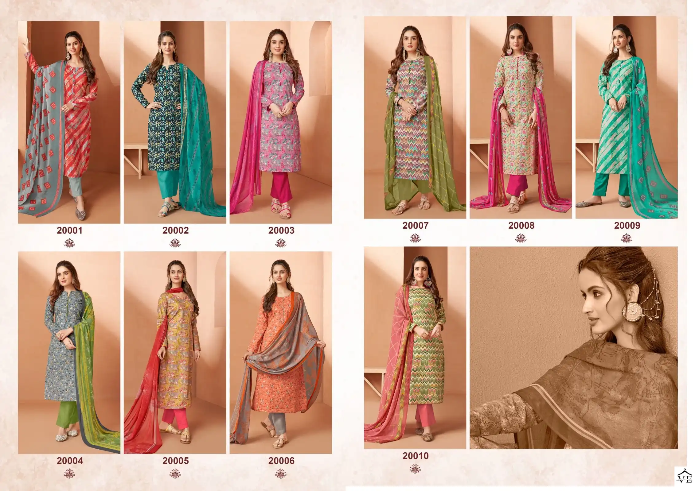 Suryajyoti Suhana Vol 20 Cotton Wholesale Salwar Suit Catalog — Wholesale Salwar Suits, MPA wholesale from Surat — view 11