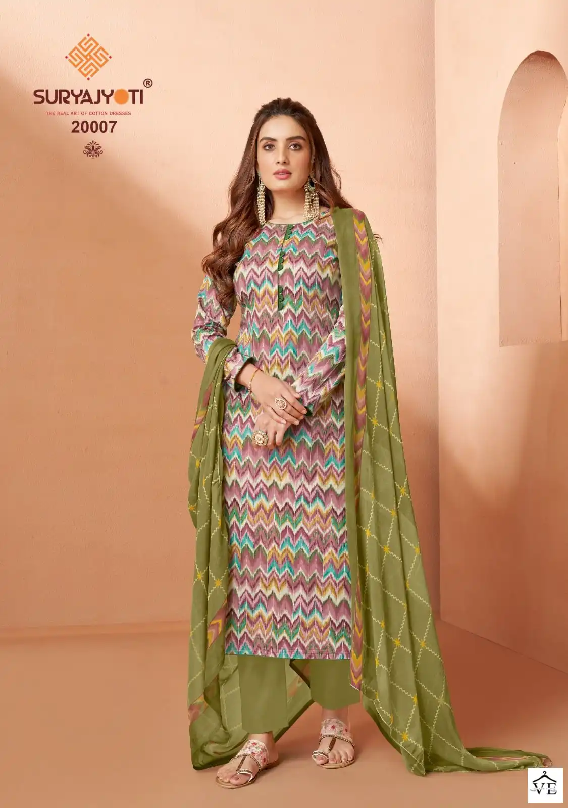 Suryajyoti Suhana Vol 20 Cotton Wholesale Salwar Suit Catalog — Wholesale Salwar Suits, MPA wholesale from Surat - Gallery Image 4