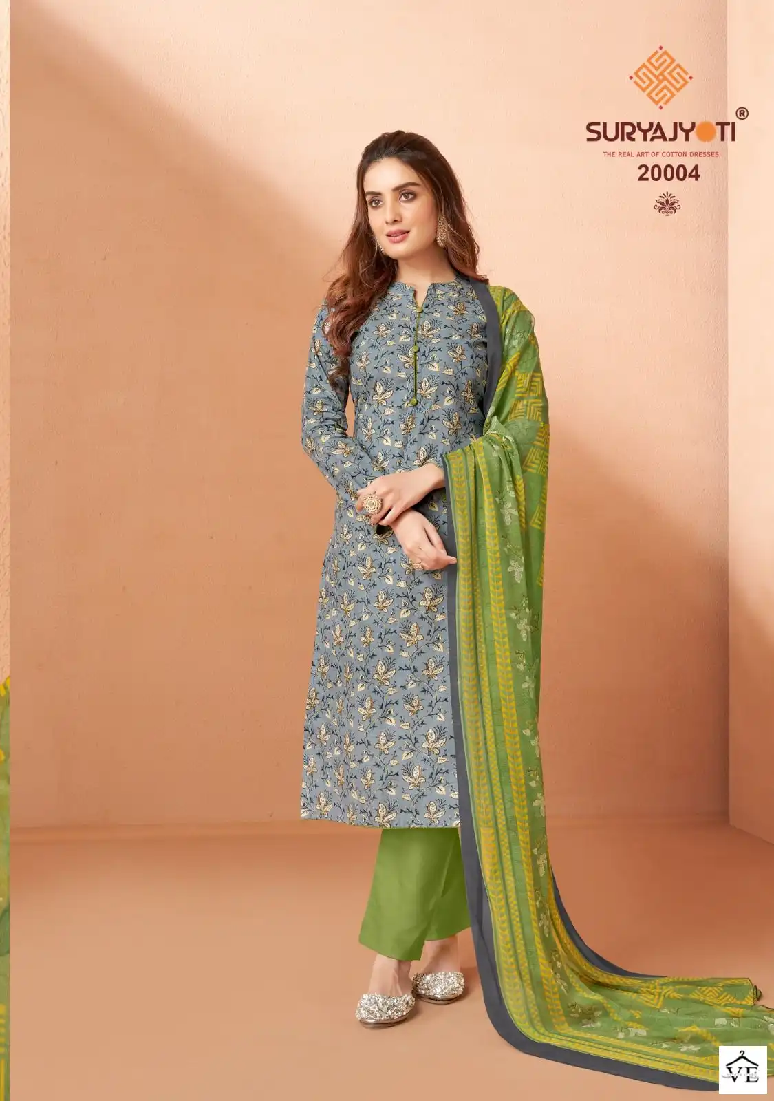 Suryajyoti Suhana Vol 20 Cotton Wholesale Salwar Suit Catalog — Wholesale Salwar Suits, MPA wholesale from Surat - Gallery Image 6