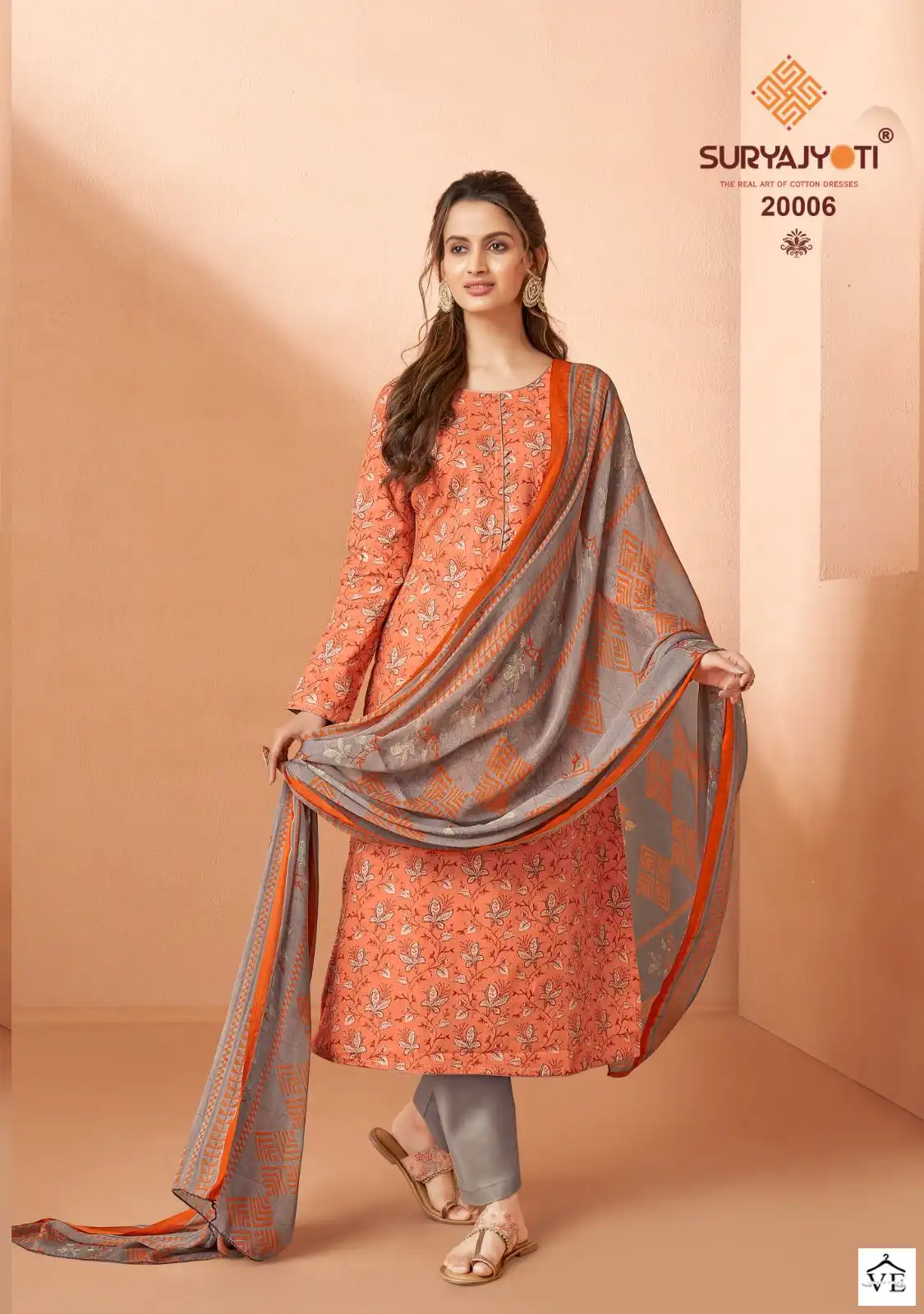 Suryajyoti Suhana Vol 20 Cotton Wholesale Salwar Suit Catalog — Wholesale Salwar Suits, MPA wholesale from Surat - Gallery Image 8