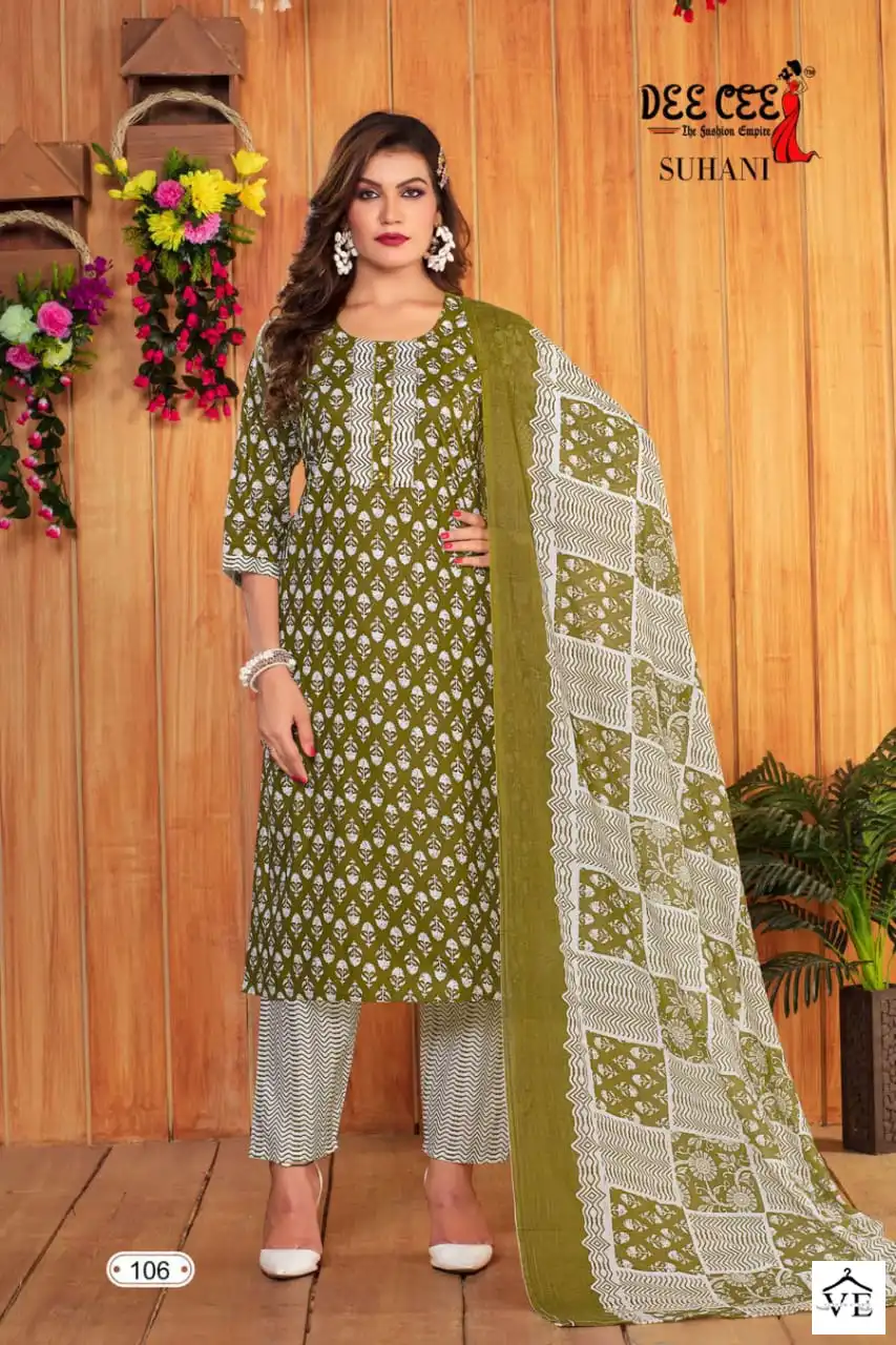 Vardan Ethnic Suhani Heavy Cotton Wholesale Salwar Suit Catalog — Wholesale Salwar Suits, MPA wholesale from Surat - Gallery Image 3
