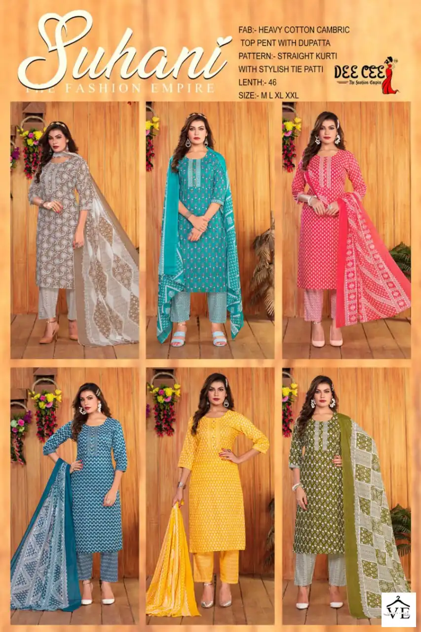 Vardan Ethnic Suhani Heavy Cotton Wholesale Salwar Suit Catalog — Wholesale Salwar Suits, MPA wholesale from Surat — view 7