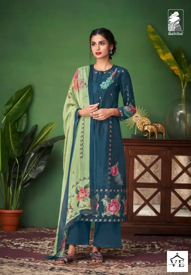 Sahiba Surkh Lawn Cotton Wholesale Designer Fancy Salwar Suit Catalog — Wholesale Salwar Suits, MPA wholesale from Surat - Gallery Image 2