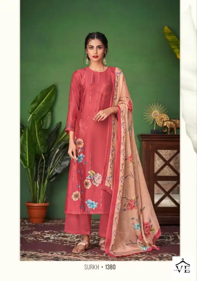 Sahiba Surkh Lawn Cotton Wholesale Designer Fancy Salwar Suit Catalog — Wholesale Salwar Suits, MPA wholesale from Surat - Gallery Image 5