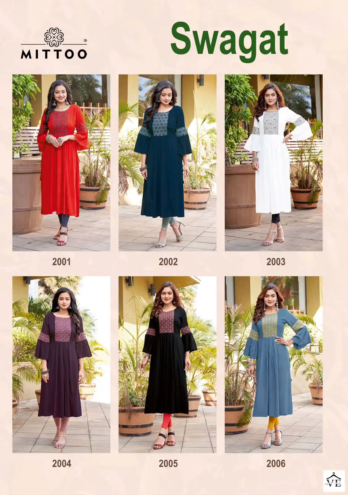 Mittoo Swagat Rincle Rayon Wholesale Kurtis Catalog — Wholesale Kurtis, MPA wholesale from Surat — view 7