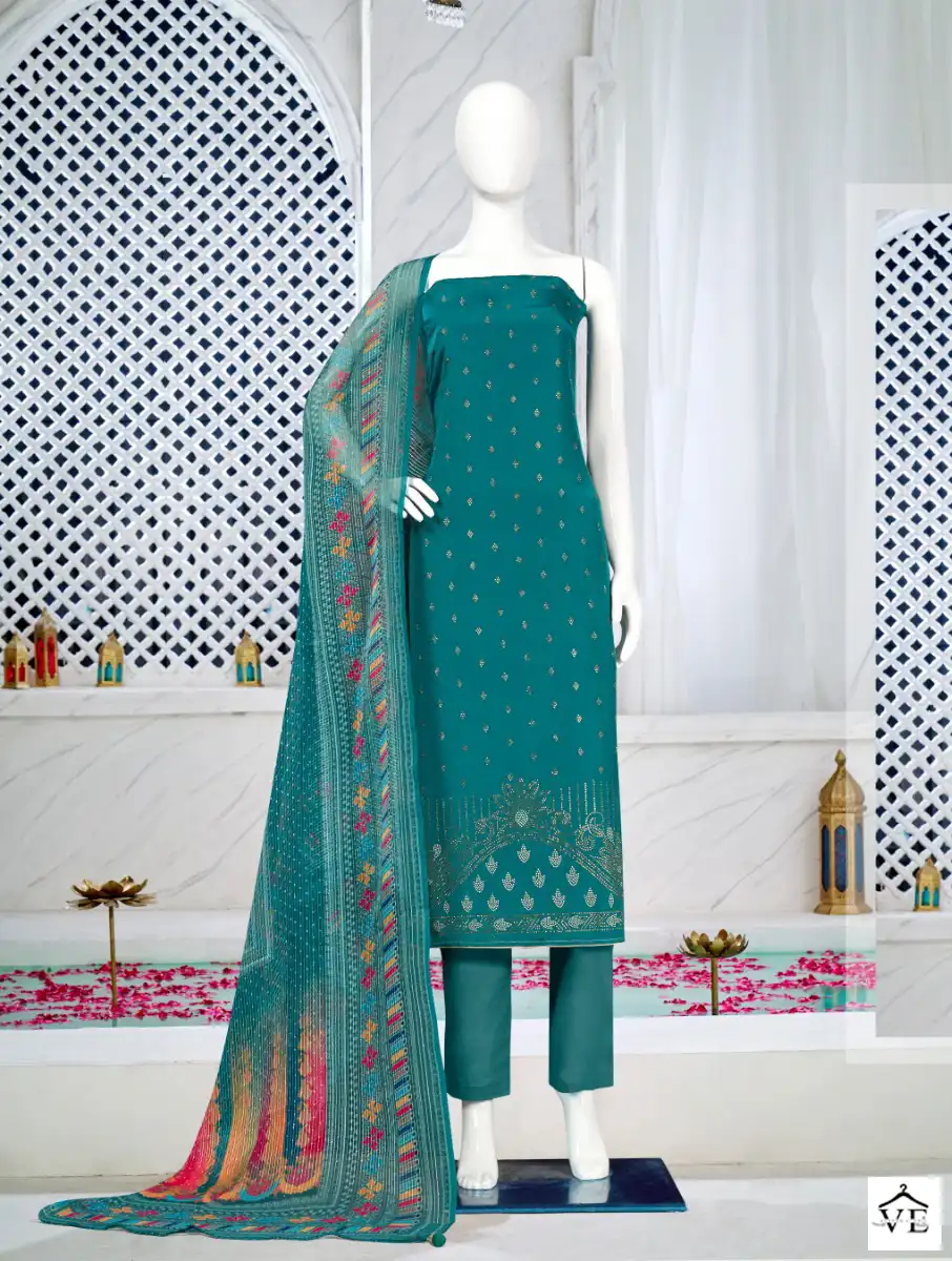Bipson Swarovski 2155 Pure French Creape Wholesale Salwar Suit Catalog — Wholesale Salwar Suits, MPA wholesale from Surat - Gallery Image 3