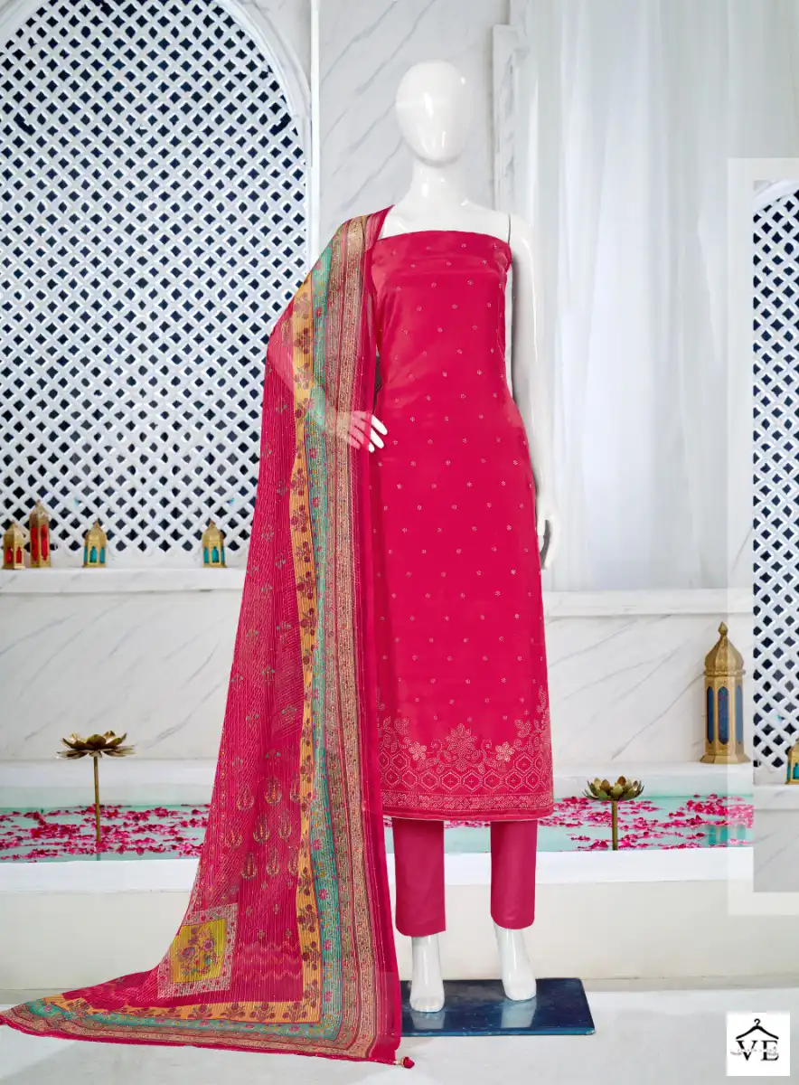 Bipson Swarovski 2156 Pure French Creape Wholesale Salwar Suit Catalog — Wholesale Salwar Suits, MPA wholesale from Surat — view 3