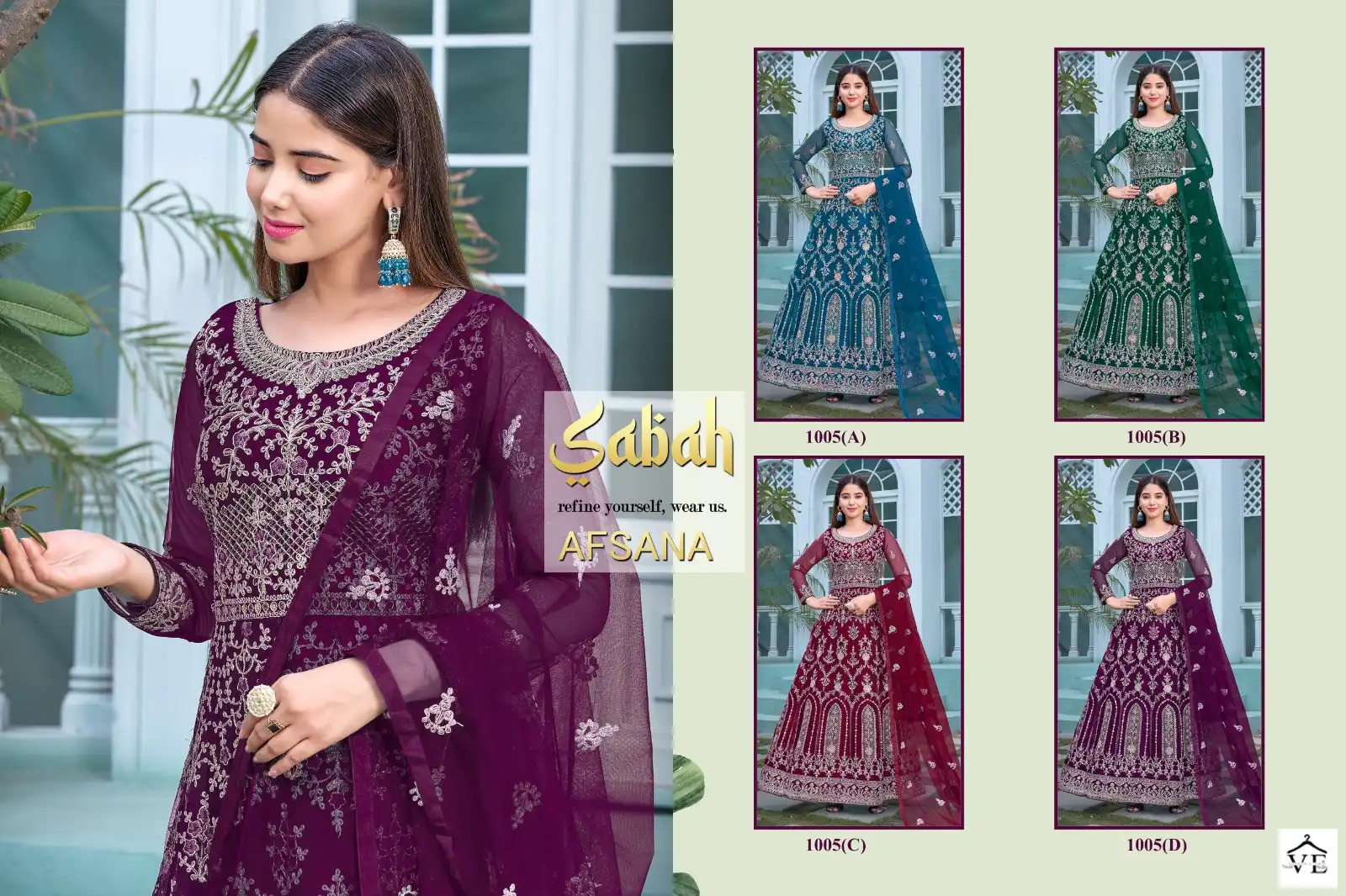 Vardan Ethnic Afsana Heavy Butterfly Net Wholesale Designer Salwar Suit Catalog — Wholesale Salwar Suits, MPA wholesale from Surat — view 4