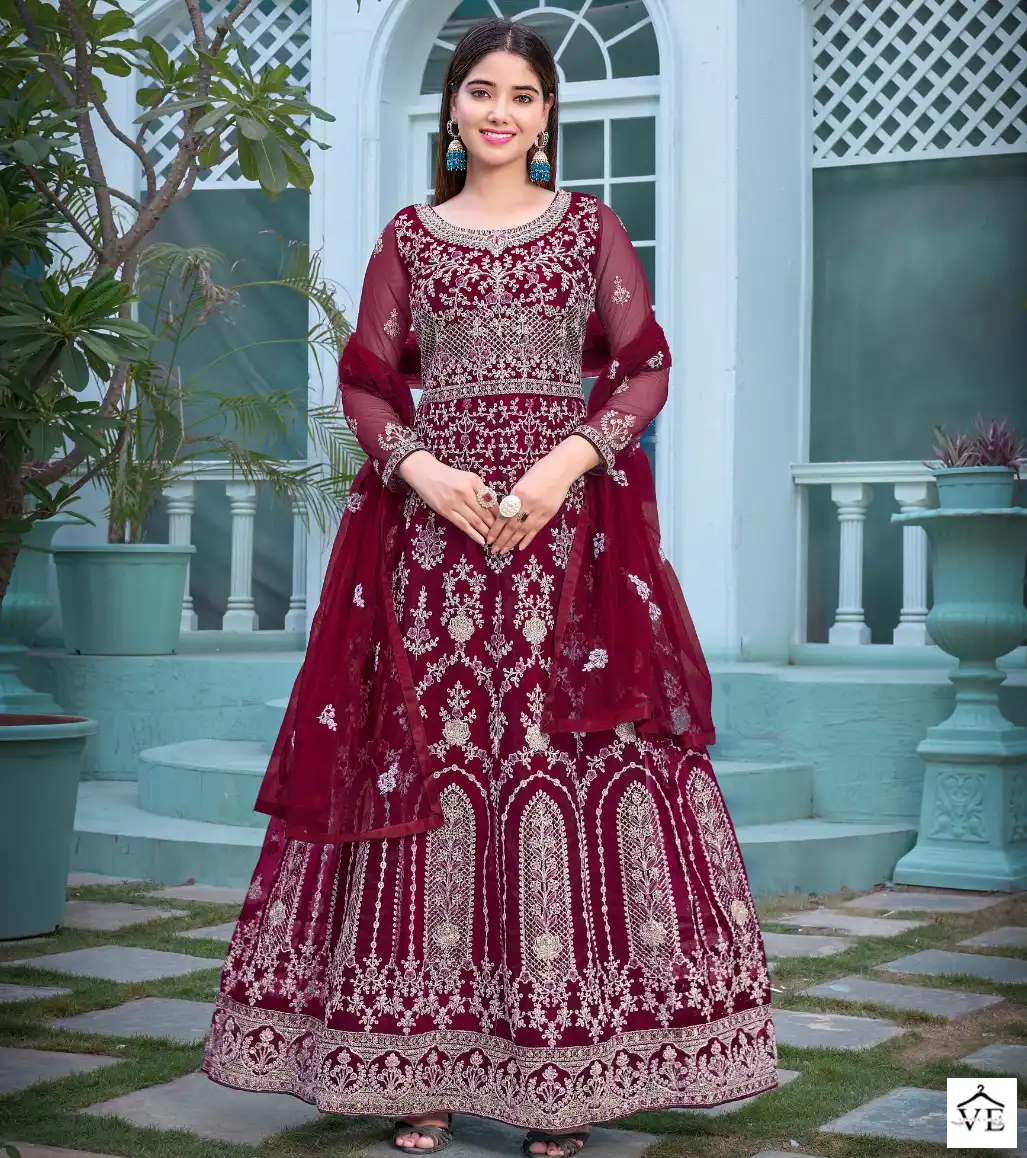 Vardan Ethnic Afsana Heavy Butterfly Net Wholesale Designer Salwar Suit Catalog — Wholesale Salwar Suits, MPA wholesale from Surat — view 1