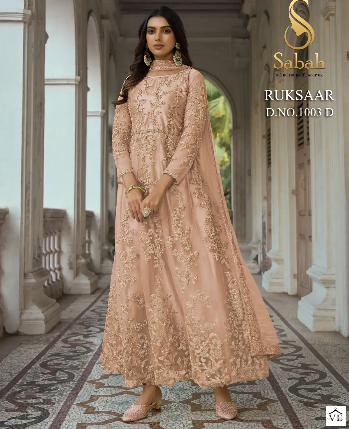 Vardan Ethnic Sabah Ruksaar 1003 Color Plus Heavy Butterfly Net Wholesale Designer Readymade Salwar Suit Catalog — Wholesale Salwar Suits, MPA wholesale from Surat — view 1