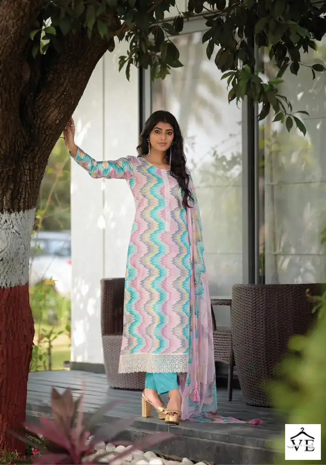 Kilory Trends Sharon Pure Lawn Cotton Wholesale Designer Salwar Suit Catalog — Wholesale Salwar Suits, MPA wholesale from Surat — view 5