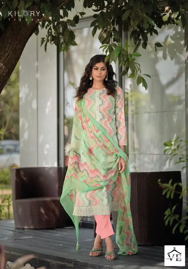Kilory Trends Sharon Pure Lawn Cotton Wholesale Designer Salwar Suit Catalog — Wholesale Salwar Suits, MPA wholesale from Surat — view 7