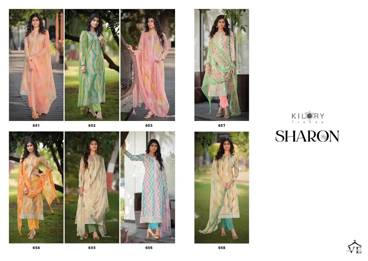 Kilory Trends Sharon Pure Lawn Cotton Wholesale Designer Salwar Suit Catalog — Wholesale Salwar Suits, MPA wholesale from Surat — view 9