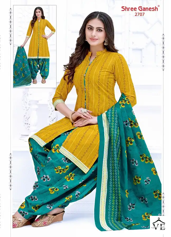 Shree Ganesh Hansika Vol 7 Cotton Wholesale Readymade Salwar Suit Catalog — Wholesale Salwar Suits, MPA wholesale from Surat - Gallery Image 15