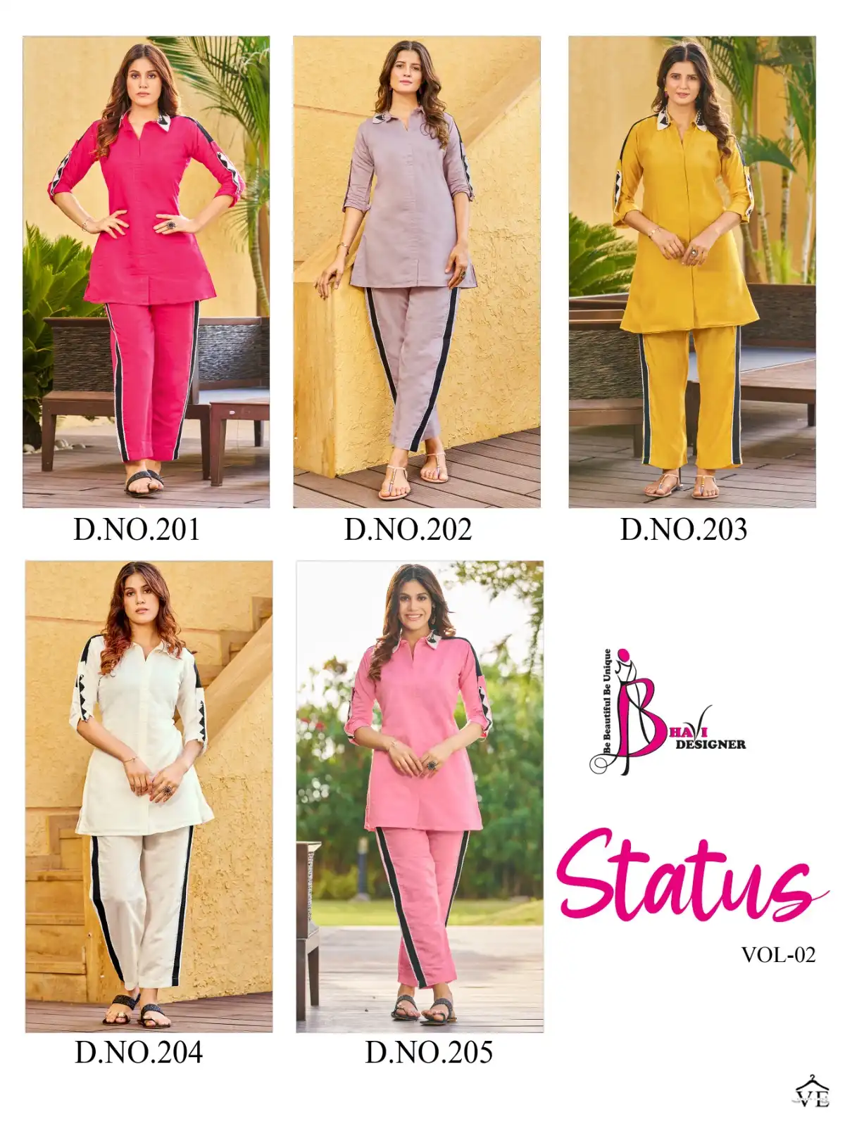 Vardan Ethnic Status Vol 2 Roman Silk Wholesale Co-ord Set Catalog — Wholesale Kurtis, MPA wholesale from Surat — view 6